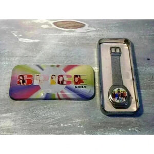 90's vintage Spice Girls Watch by Nelsonic in Novelty Tin case Silver tone Band